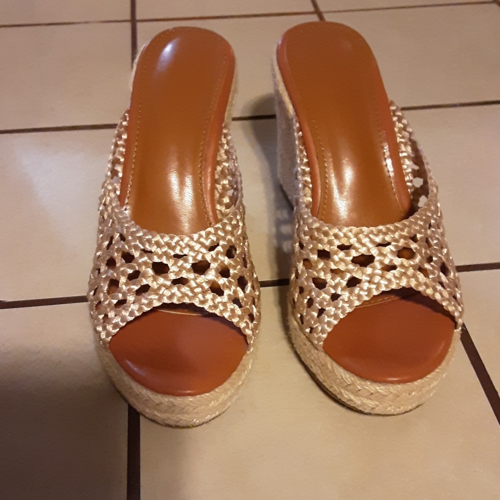 Gold Platform Sandals